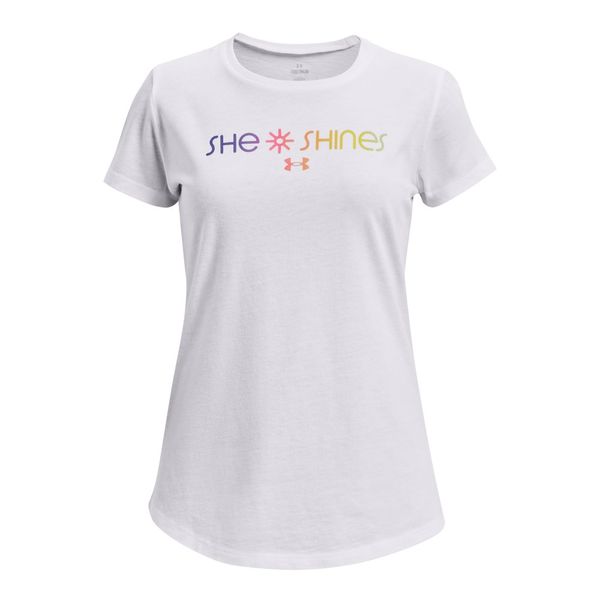 Camiseta Infantil Under Armour She Shines Gradient 12 Branco