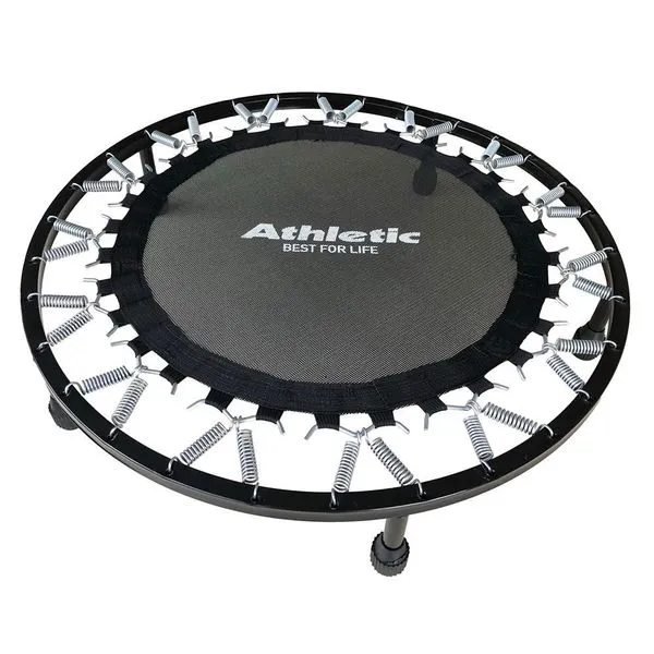 Mini Cama Elástica para Exercícios Jump Profissional Athletic 150kg 30 Molas Reforçadas Preto Mini Cama Elástica Jump Profissional Athletic 150kg 30 Molas Preto para Treino Intenso
