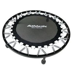 Mini Cama Elástica para Exercícios Jump Profissional Athletic 150kg 30 Molas Reforçadas Preto Mini Cama Elástica Jump Profissional Athletic 150kg 30 Molas Preto para Treino Intenso
