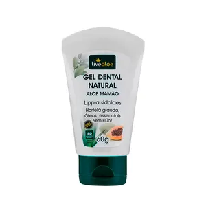 Creme Dental Aloe Mamão Livealoe – 60g