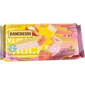 Wafer Rancheiro Morango 78g WAFER RANCHEIRO 78G MORANGO