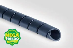 Organizador de Fios e Cabos Spiral Tube Cinza Hellermanntyton 3/4"