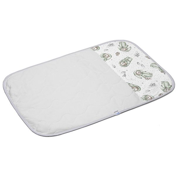 Trocador Tecebem Baby Malha 100% Algodão Estampado Impermeável Yan 45cmx70cm Branco