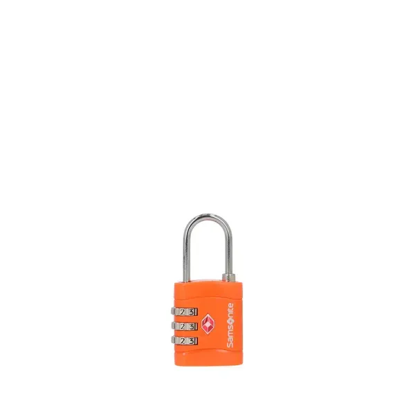 Cadeado TSA Combilock 3 Digitos Global Samsonite Laranja