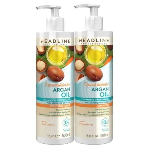 Kit Headline Color Shampoo + Condicionador Argan Oil Especialidades500ml KIT HEADLINE SH+COND 500ML ESPECIALIDADE