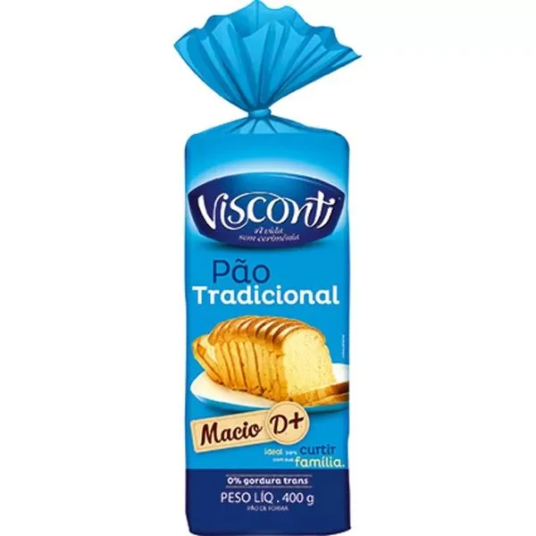 Pão Visconti 400g Tradicional PAO VISCONTI 400G TRADICIONAL