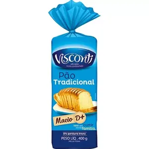 Pão Visconti 400g Tradicional PAO VISCONTI 400G TRADICIONAL