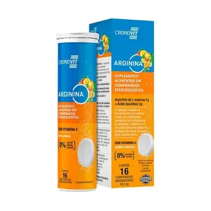 Suplemento Alimentar Cronovit Arginina Sabor Laranja 16 Comprimidos Efervescentes