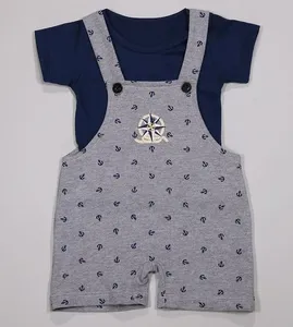 Jardineira/Camiseta Náutico - 1220 Azul - P