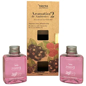 Kit 2 Aromatizadores de Ambientes Amora Com Jabuticaba 250ml 1900000274 - Yantra Cosméticos