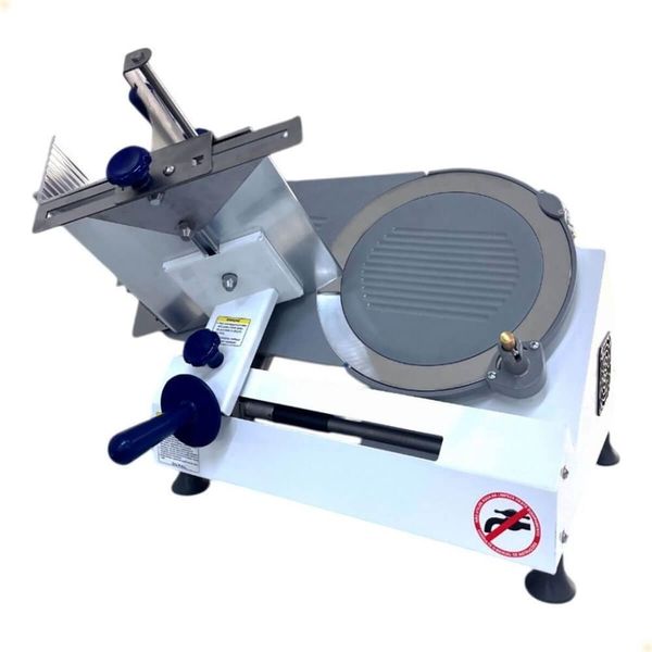 Cortador Fatiador De Frios Semi-automático Gural Bivolt Faca 30cm Base Em Pintura Eletrostatica