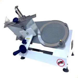 Cortador Fatiador De Frios Semi-automático Gural Bivolt Faca 30cm Base Em Pintura Eletrostatica