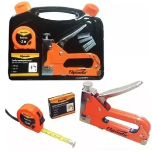 Kit Grampeador 500 Grampos Estofador