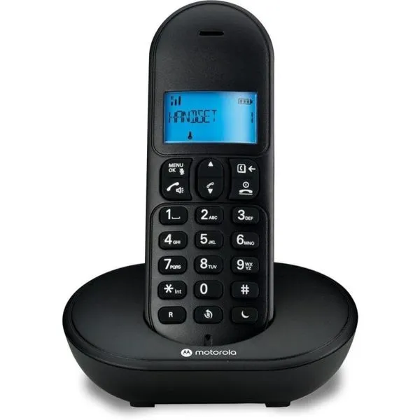 Telefone sem Fio Motorola MT150 com Identificador de Chamadas e Viva Voz Preto