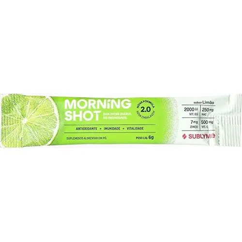 Suplemento Alimentar Sublyme Morning Shot Sabor Limão 6g