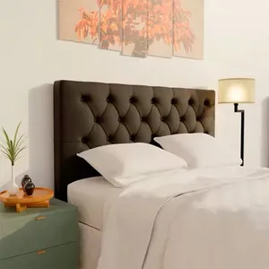 Cabeceira de Solteiro Styllus Turquia para Colchão de 88 cm Veludo Preto