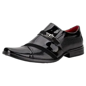 Sapato Masculino Social Bkarellus - 7038 VERNIZ/PRETO 01 38