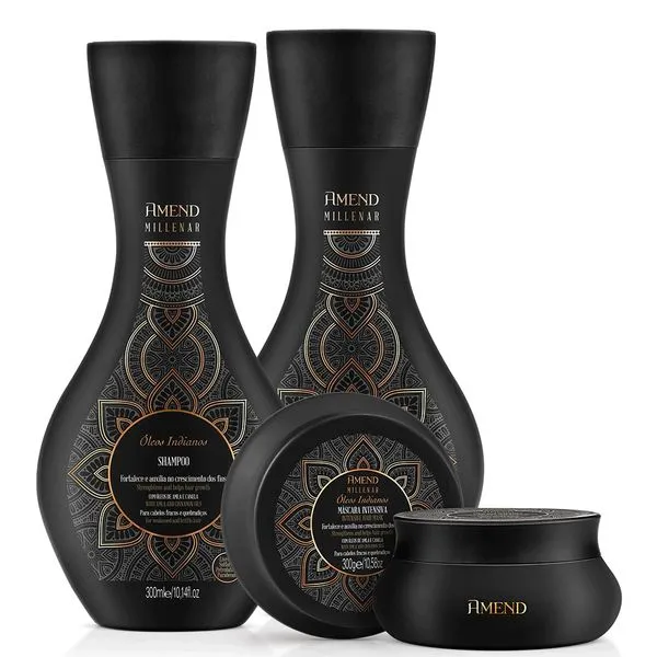 Kit de Tratamento Amend Millenar Óleos Indianos Pequeno