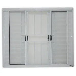 Veneziana Branca de 6 Folhas com Grade 100x120cm - 1404 - JANELLOT