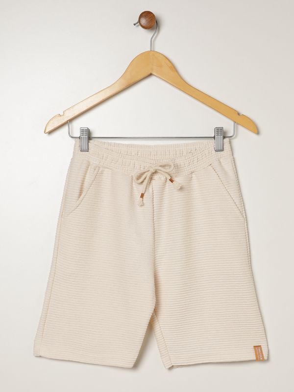 Bermuda Malha Juvenil Para Menino - OFF WHITE 12