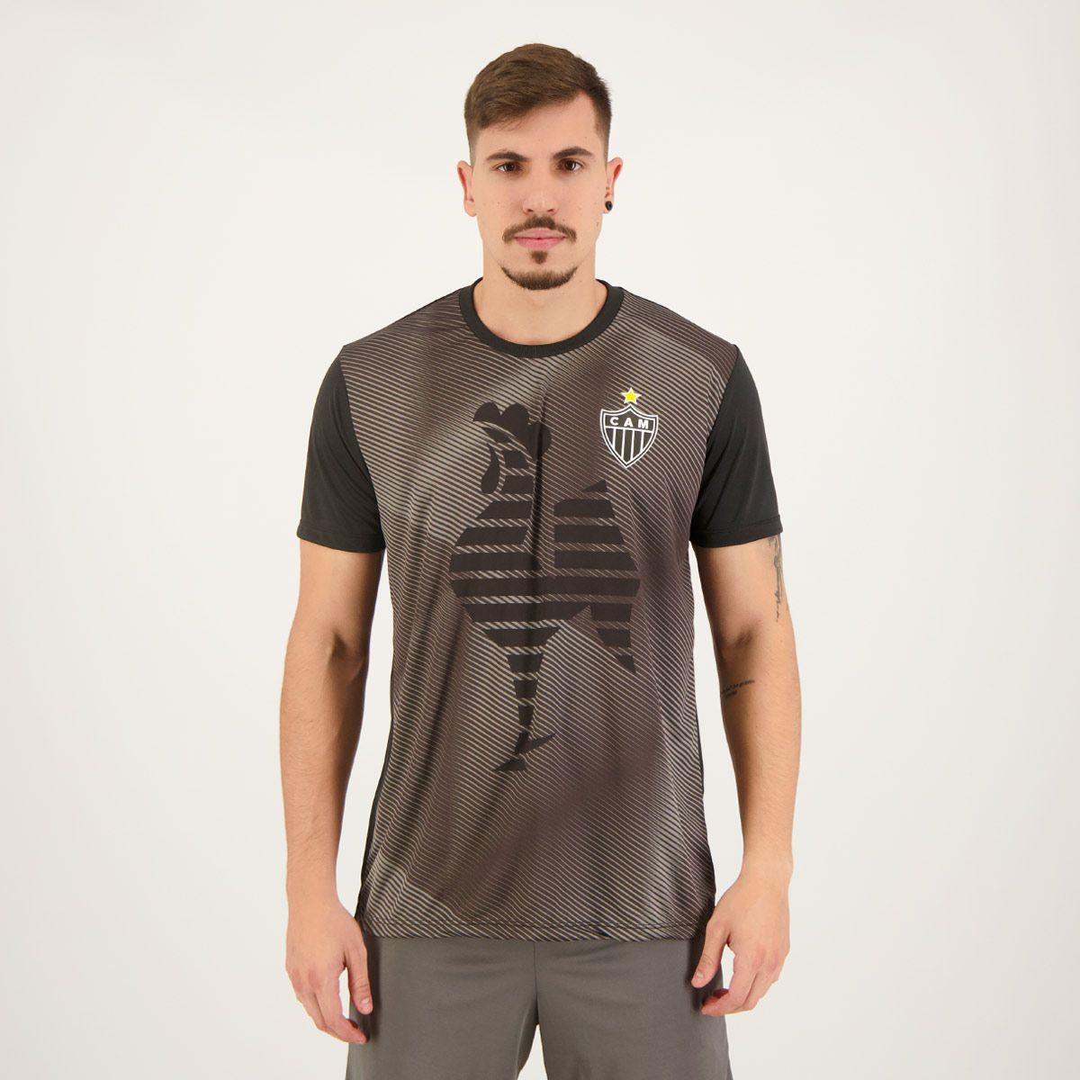 Camisa Atlético Mineiro Galo Preta