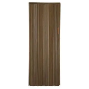 Porta Sanfonada de PVC 2535 Abertura Deslizante 210x62cm para Divisória Imbuia Bariri PVC Porta Sanfonada de PVC 2535 210x62cm para Áreas Internas Imbuia Bariri PVC