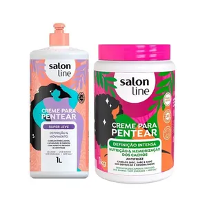 Kit Creme de Pentear Salon Line Definição Intensa + Super Leve