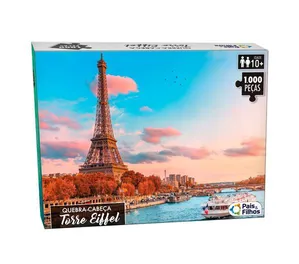 Quebra Cabeça Torre Eiffel 1000 Peças Pais E Filhos 10775.1
