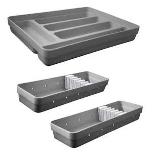 Conjunto Organizadores de Gavetas 1 Porta Talheres e 2 Porta Facas OU Chumbo