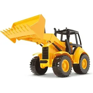 Trator de Brinquedo Construction HL600 Articulado com Braço Funcional Amarelo Silmar Brinquedos Trator Construction HL600 Articulado com Braço Funcional Amarelo Silmar
