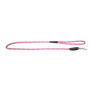 Guia Redonda Mosquetão Giratório São Pet Rosa 0,9 cm