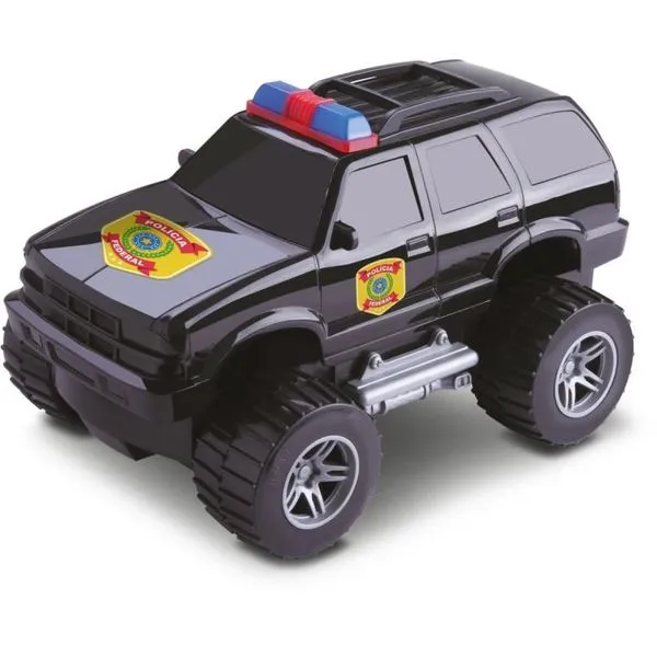 Carrinho de Brinquedo Super Comando Policia Federal 4x4 Rodas Livres SLM Motors Silmar Brinquedos Carrinho Super Comando Policia Federal 4x4 Rodas Livres Silmar Brinquedos