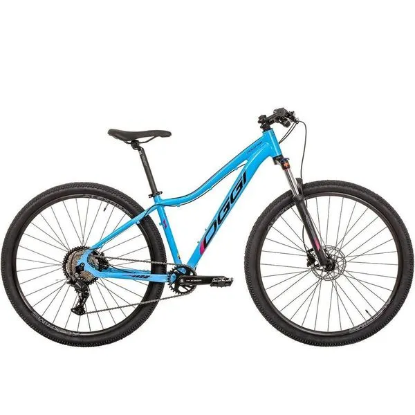 Bicicleta Float 5.0 Essa Mountain Bike Aro 29 Quadro Alumínio 8 Marchas Azul Rosa Preto Oggi Bikes Bicicleta Float 5.0 Essa Mountain Bike Aro 29 Quadro Alumínio 8 Marchas Oggi Bikes