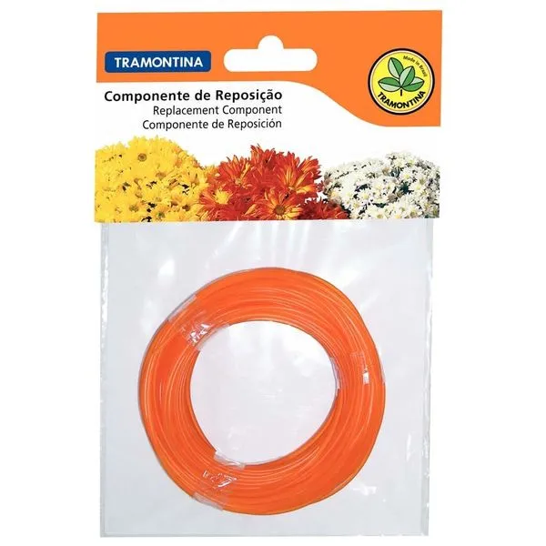 Fio de Nylon Tramontina para Roçadeiras RE1000 e RC26 Laranja