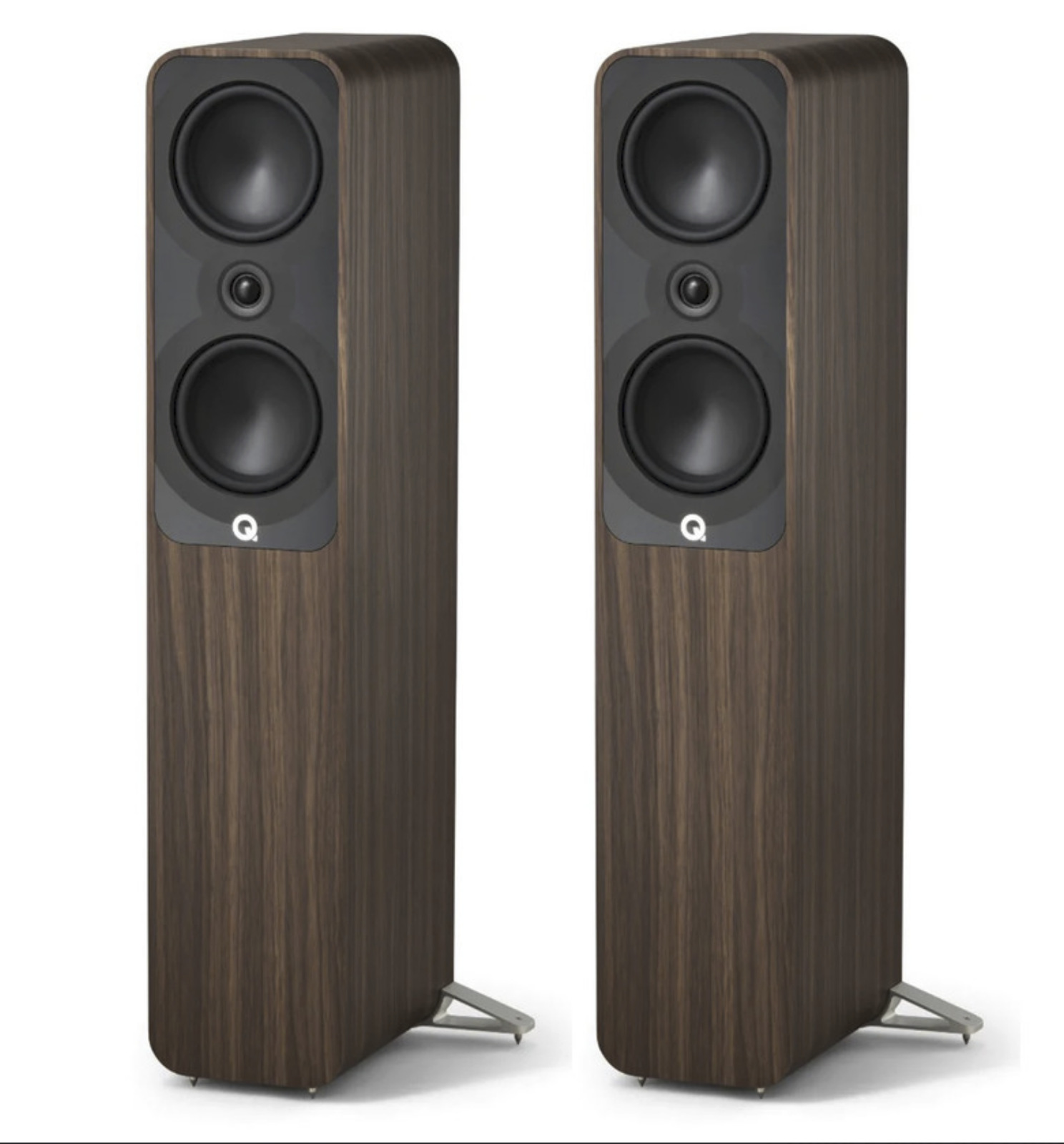 Caixas acústica Torres Q Acoustics 5050 - 150w ( Rosewood ) Par