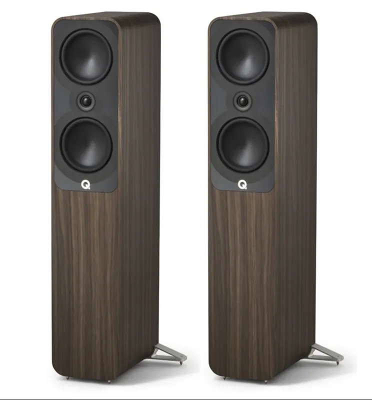 Caixas acústica Torres Q Acoustics 5050 - 150w ( Rosewood ) Par
