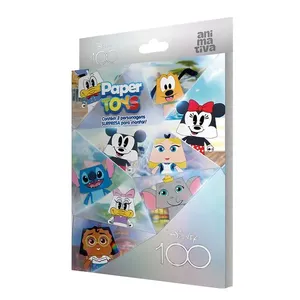 Paper Toys Disney 100 Caixa Com 3 Personagens de Papel Colecionáveis Surpresa 10656 - Animativa