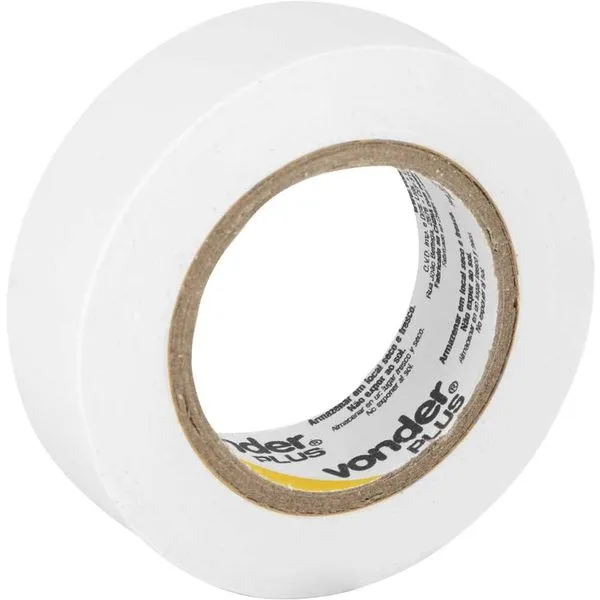 Fita isolante 19 mm x 10 m branca com 10 peças - VONDER