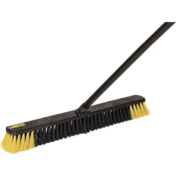 Vassoura Tipo Gari Cepa Plástica 60 cm Cerda Macia com Cabo - VONDER