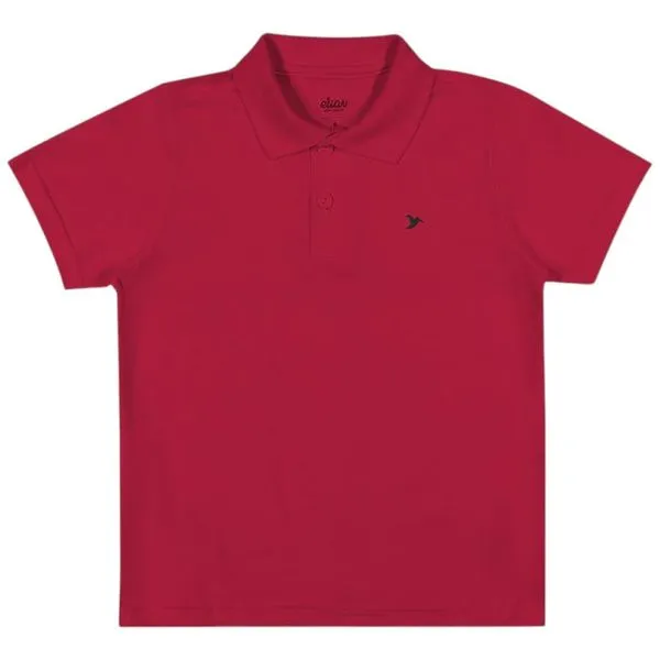Camiseta Polo Juvenil Elian 10 Vermelho (MP)