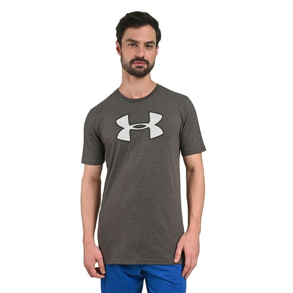 Camiseta de Treino Masculina Under Armour Big Logo SS GG Cinza