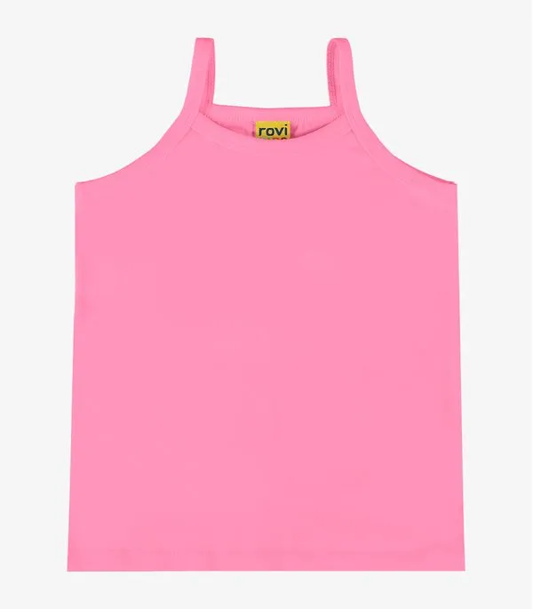 Regata De Alça Infantil Menina Rovi Kids Rosa 2