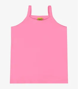 Regata De Alça Infantil Menina Rovi Kids Rosa 2
