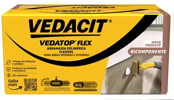 Impermeabilizante Vedatop 5000 Flex Caixax 18Kg Vedacit