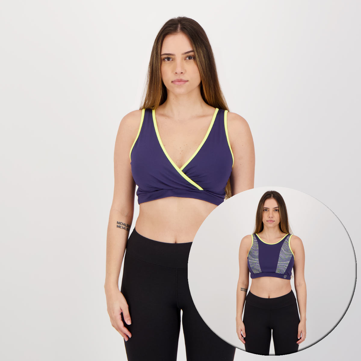 Top Area Basic Sport Feminino Marinho