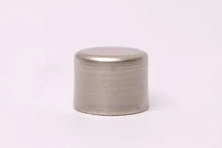Ponteira Para Varão de Cortina Tampa Repuxada 28mm Aço escovado DEVICTOR