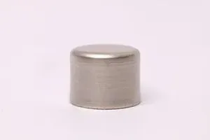 Ponteira Para Varão de Cortina Tampa Repuxada 28mm Aço escovado DEVICTOR