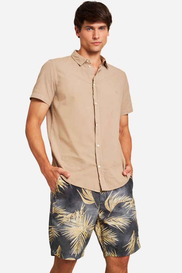 Bermuda Casual Estampada Grumari Preto - 3g