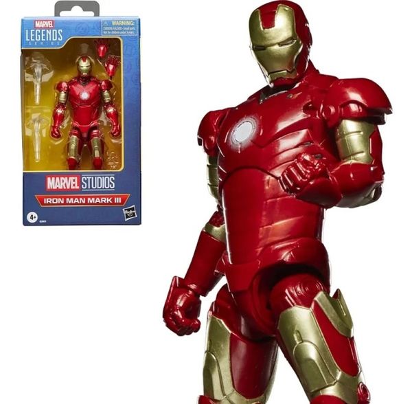 Homem de Ferro Mark III Marvel Legends Series - Iron Man Mark III 15 Cm – Hasbro