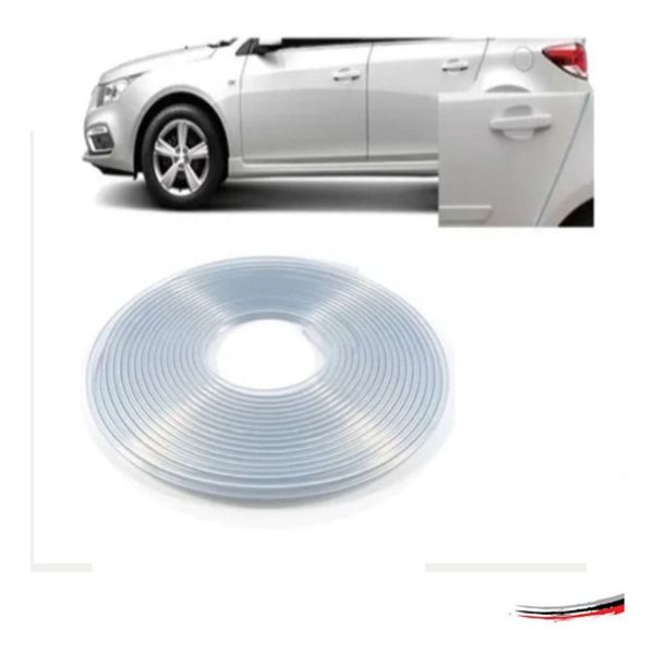 Protetor de Bordas de Porta F103 para Qualquer Veículo Branco 10M Proteção Contra Impactos e Riscos Uniflex Protetor de Bordas de Porta F103 para Qualquer Veículo Branco 10M Uniflex